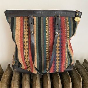 BRAHMIN Vintage Tapestry Tote Bag